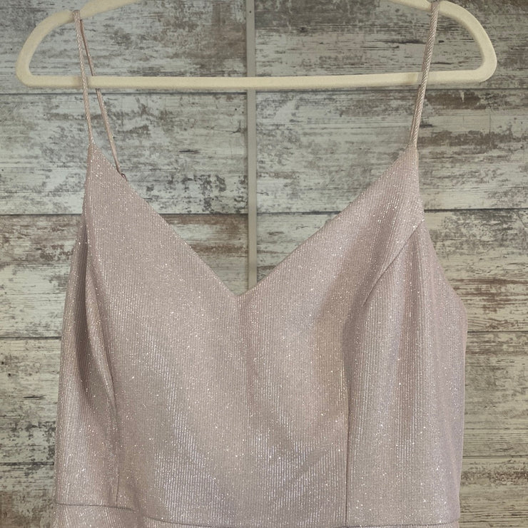 PINK SPARKLY LONG DRESS