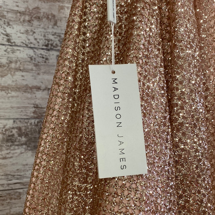PINK/GOLD A LINE GOWN (NEW)
