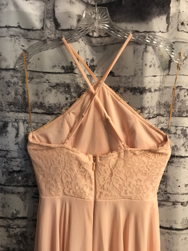 PINK LONG EVENING GOWN