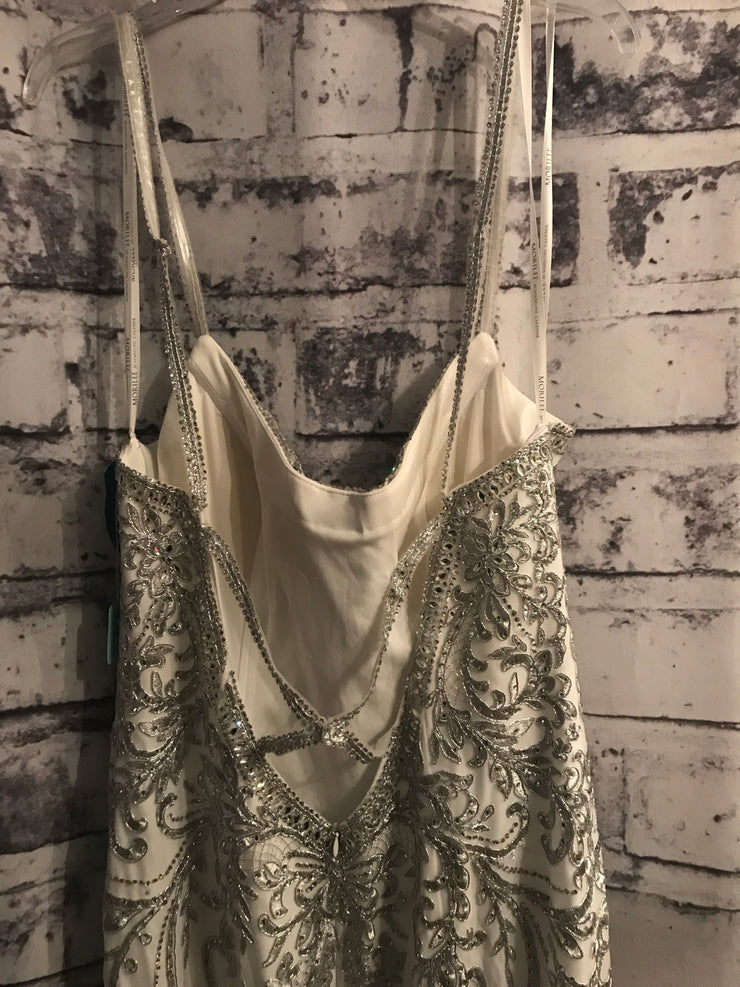 WHITE/SILVER LONG GOWN (NEW)