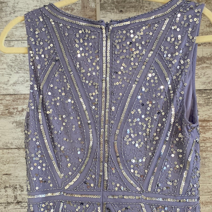 LAVENDAR FULL SEQUIN LONG DRES