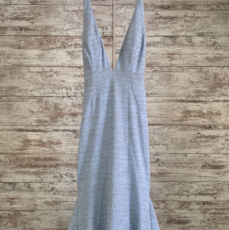 BLUE SPARKLY MERMAID GOWN(NEW)