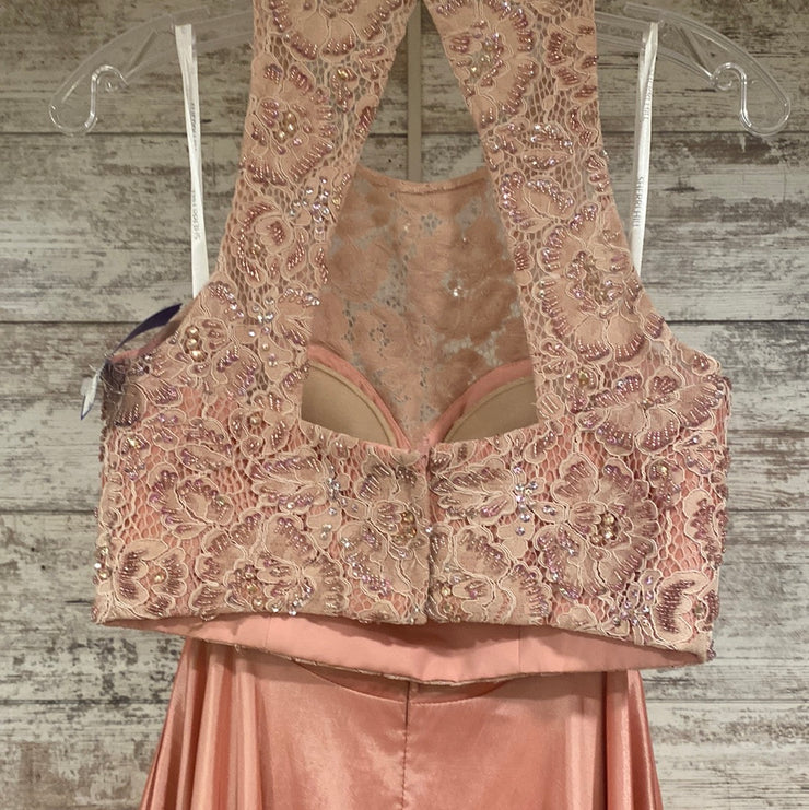 PINK 2 PC. A LINE GOWN SET