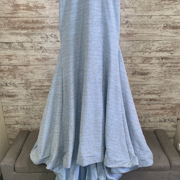 BLUE SPARKLY MERMAID GOWN(NEW)