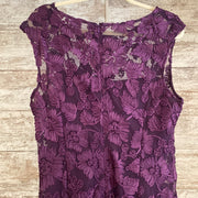 PURPLE/FLORAL LONG EVENING