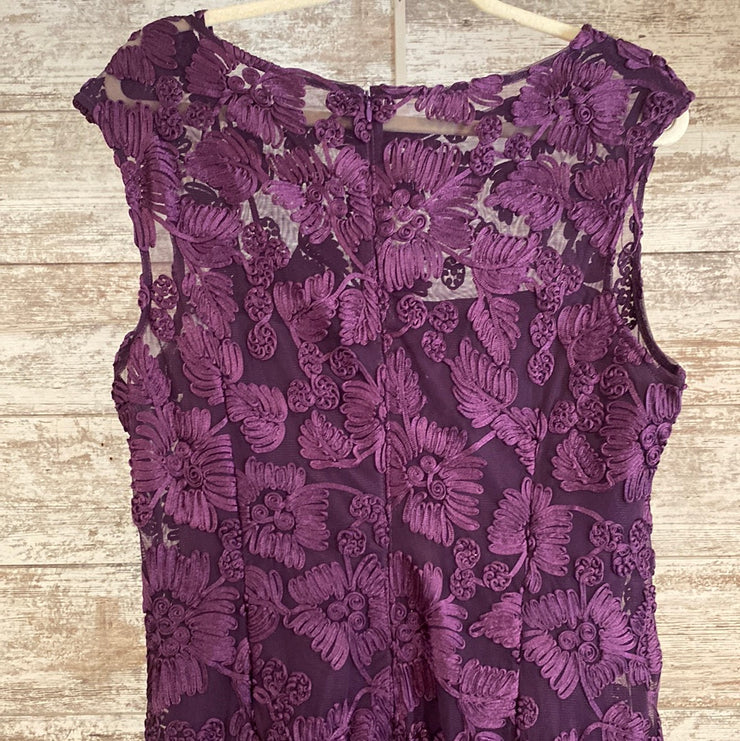 PURPLE/FLORAL LONG EVENING