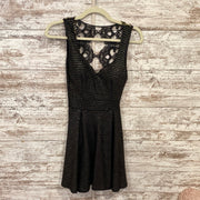 BLACK/GOLD SHORT DRESS