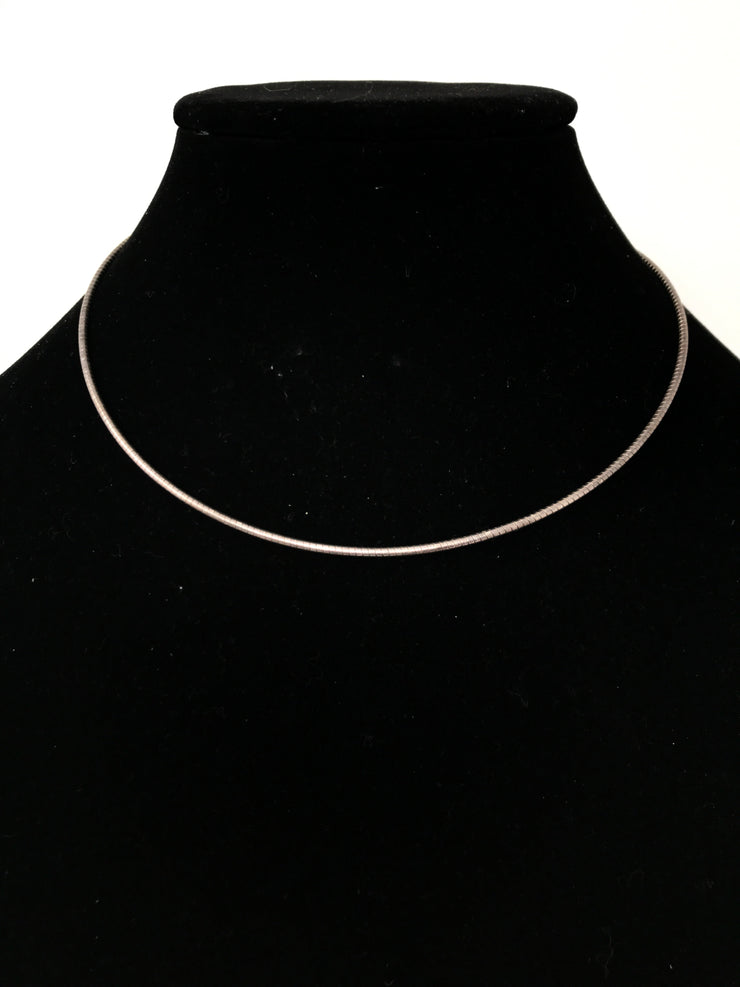 SILVER CIRCLE CHAIN NECKLACE