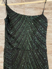 GREEN SPARKLY LONG DRESS (NEW)