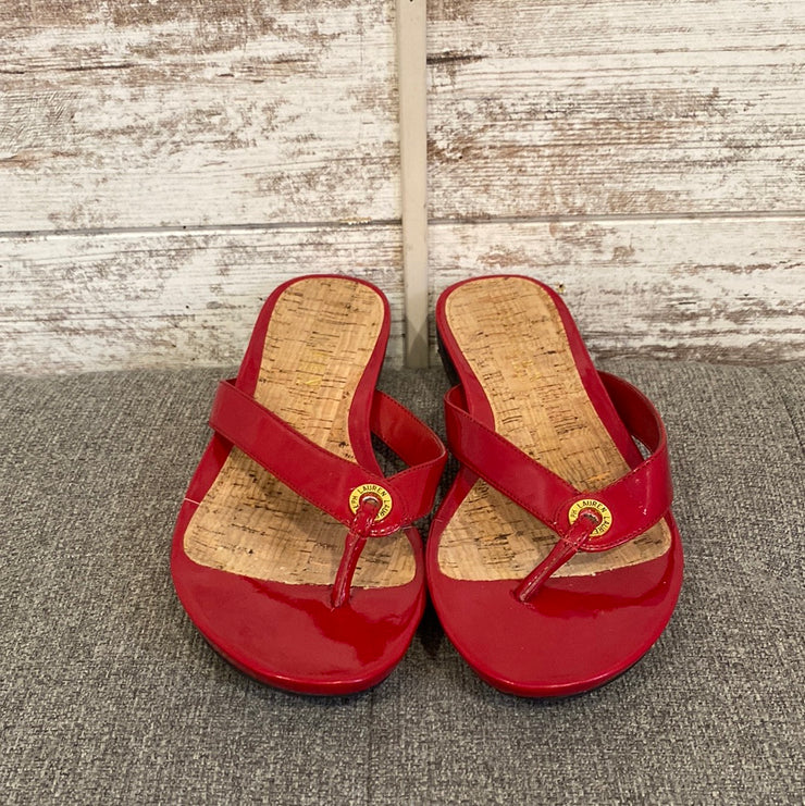 RED SANDALS