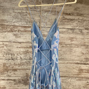 BLUE/PINK SEQUIN LONG DRESS