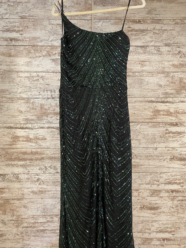 GREEN SPARKLY LONG DRESS (NEW)