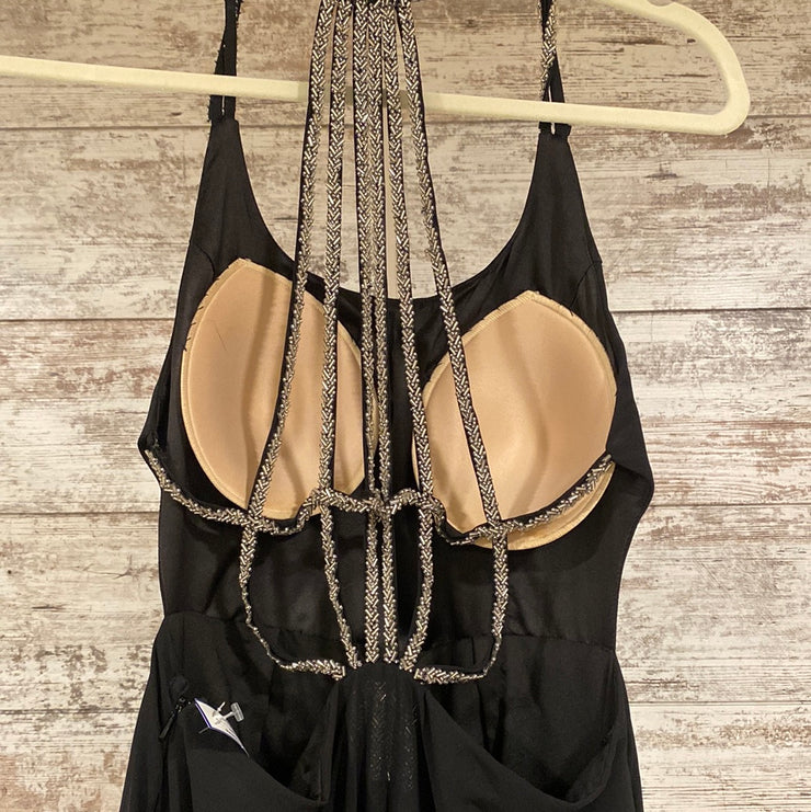 BLACK LONG EVENING GOWN