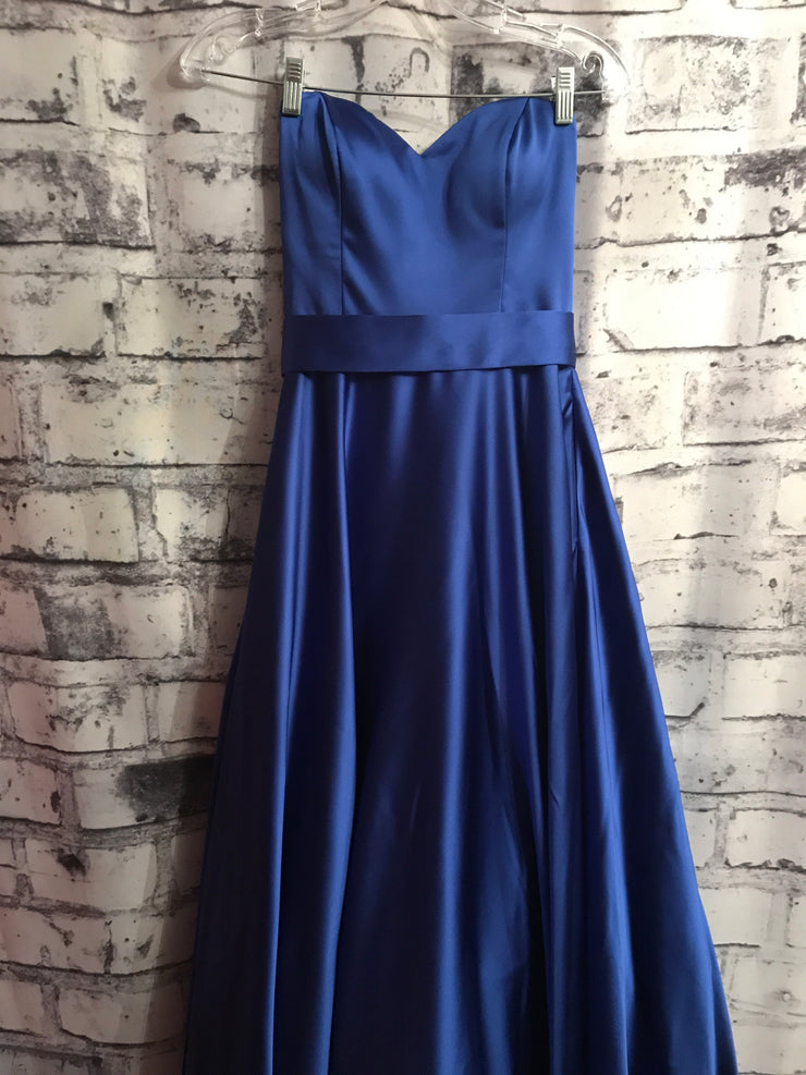 ROYAL BLUE A LINE GOWN (NEW)