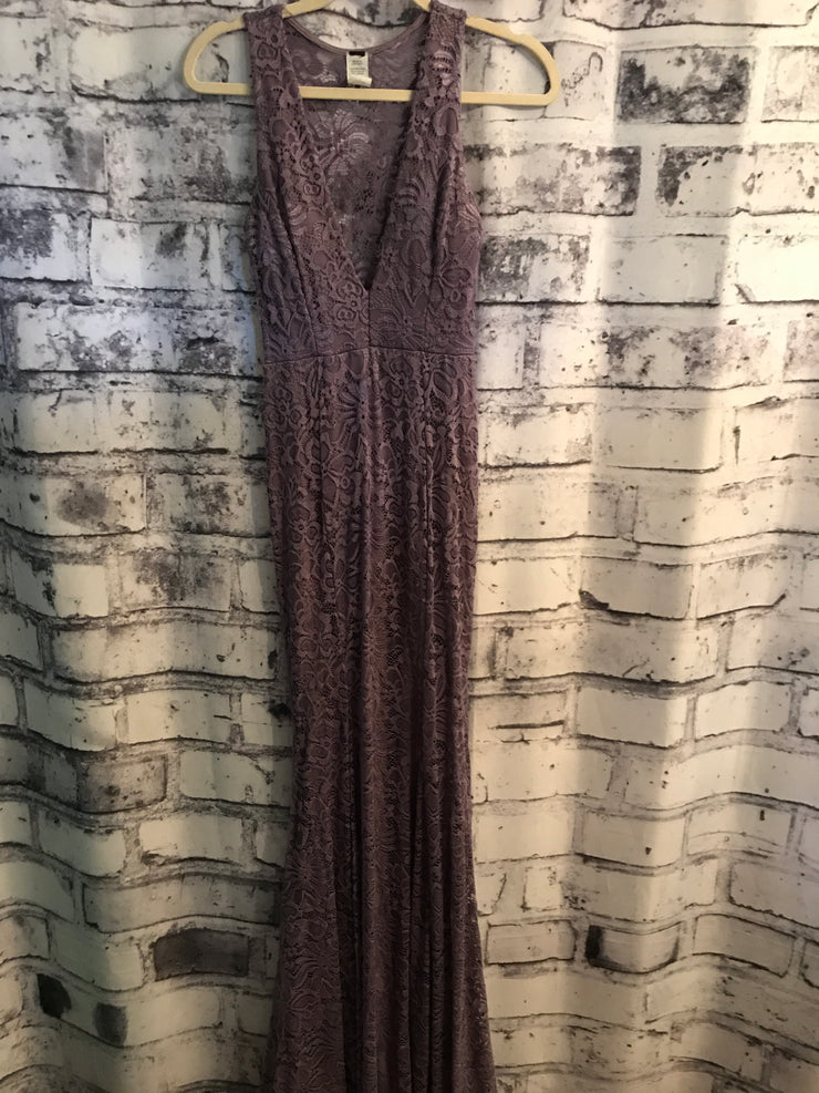 PURPLE LONG EVENING GOWN (NEW)