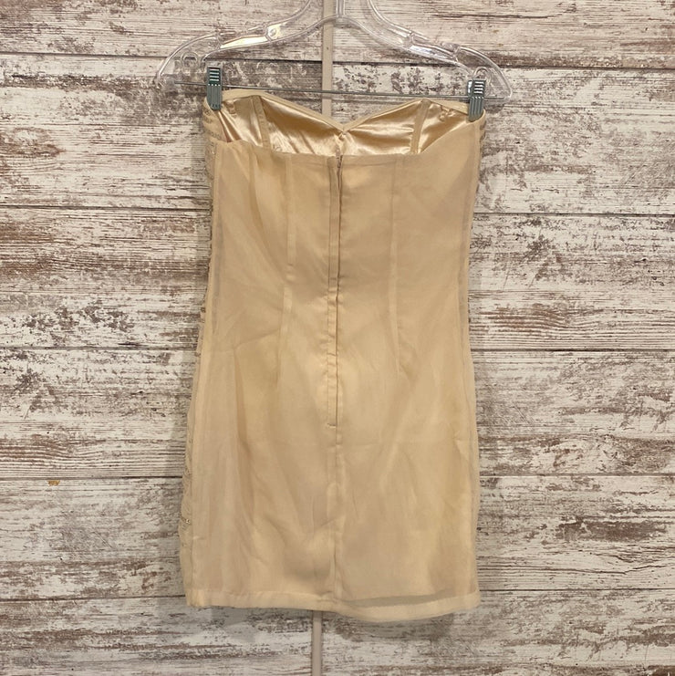 IVORY BEADED SHORT DRESS