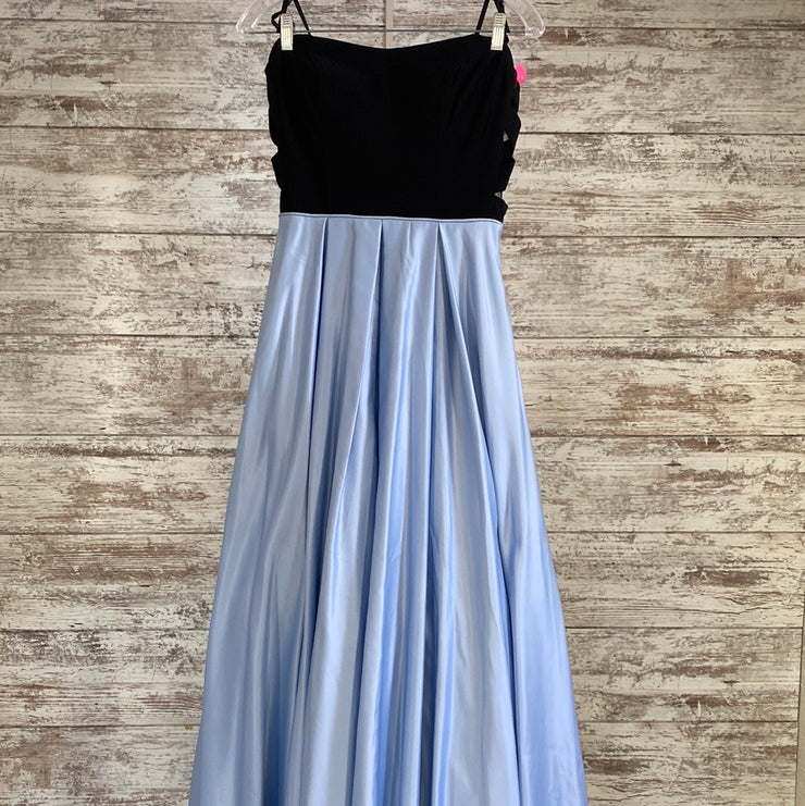 BLUE/BLACK A LINE GOWN