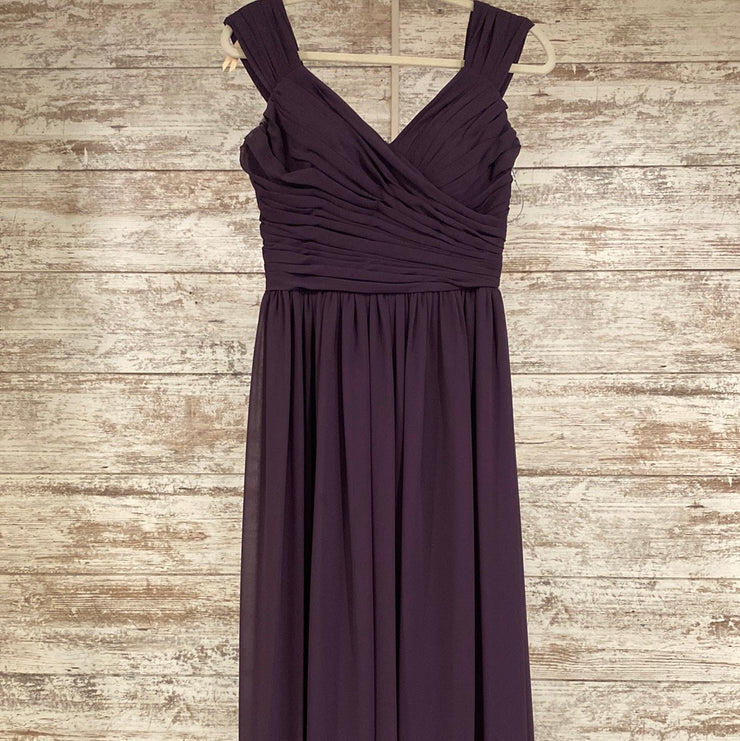 PURPLE LONG EVENING GOWN