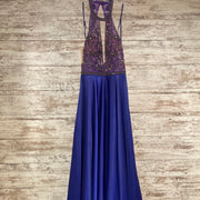 PURPLE LONG EVENING GOWN