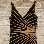 BLACK/GOLD LONG GOWN (NEW)