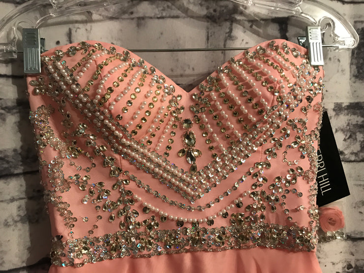 PINK LONG EVENING GOWN