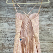 PINK LACE MERMAID GOWN