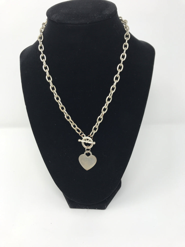 SILVER HEART NECKLACE