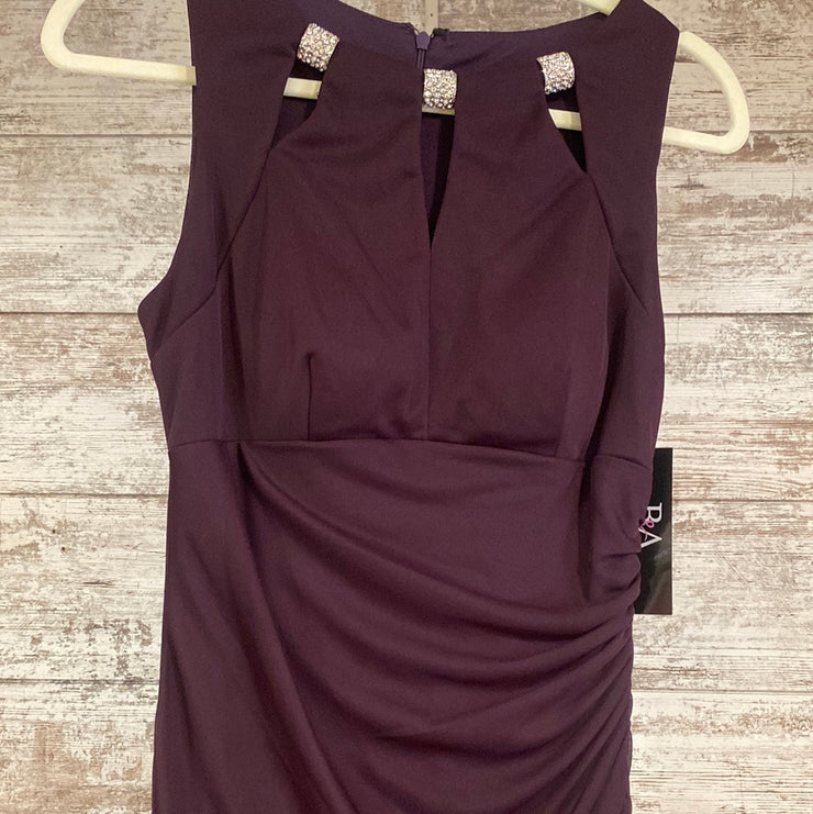 PURPLE LONG EVENING GOWN (NEW)