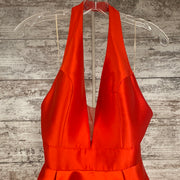 RED A LINE GOWN