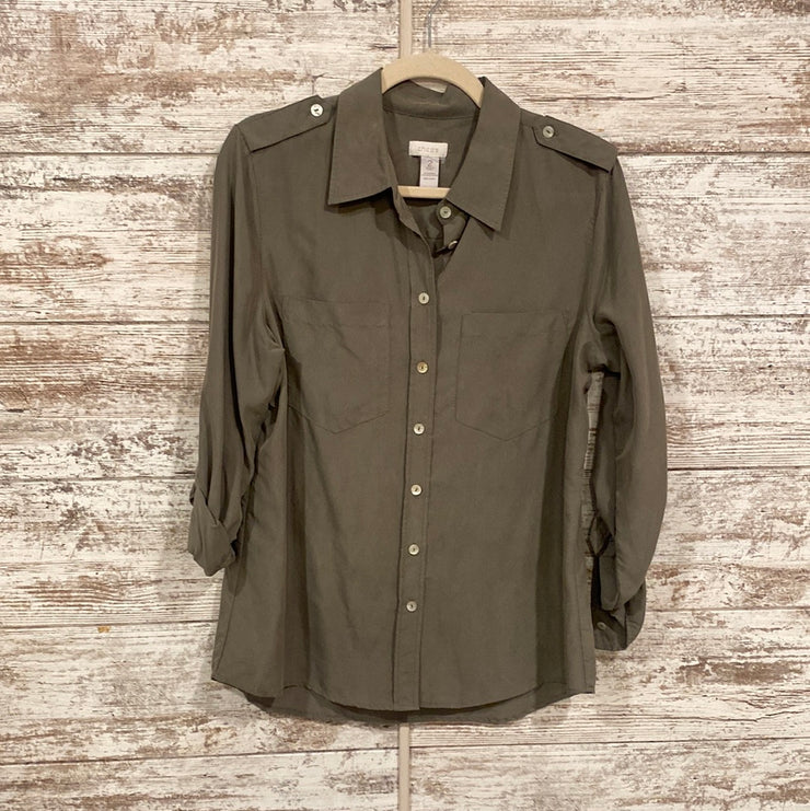 GREEN LONG SLEEVE BLOUSE