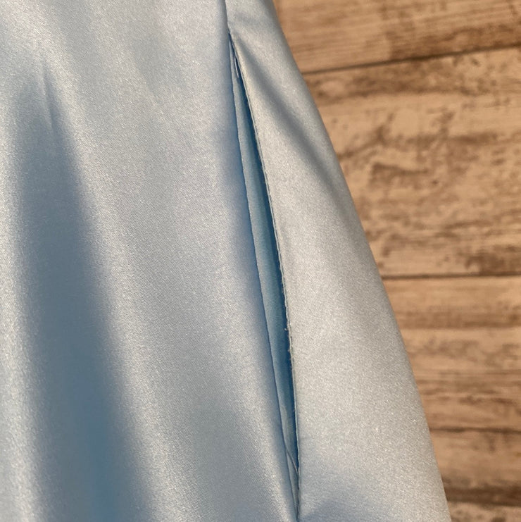 BLUE A LINE GOWN