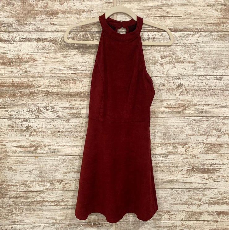 BURGUNDY SHORT DRESS