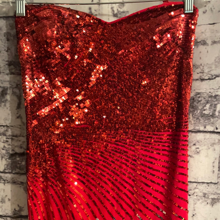 RED SEQUIN LONG DRESS (NEW)