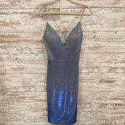 BLUE SPARKLY SHORT DRESS (NEW)