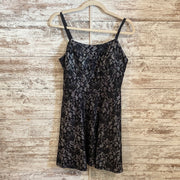 BLACK/SILVER SPARKLY SHORT DRE