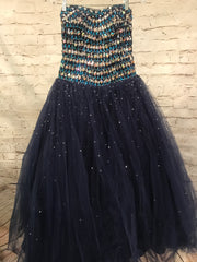 NAVY PRINCESS GOWN