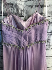 PURPLE LONG EVENING GOWN