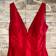 RED A LINE GOWN