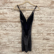 NAVY SPARKLY SHORT DRESS