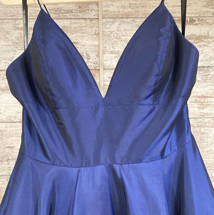 NAVY A LINE GOWN
