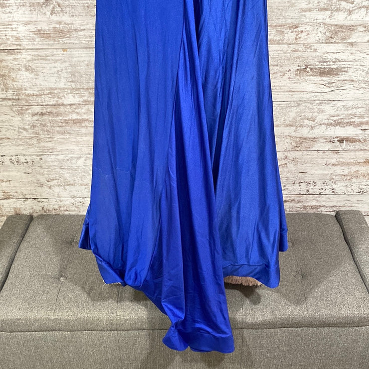 ROYAL BLUE LONG EVENING GOWN