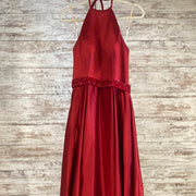 RED A LINE GOWN