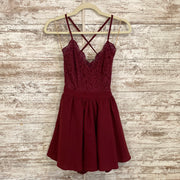 BURGUNDY SHORT DRESS