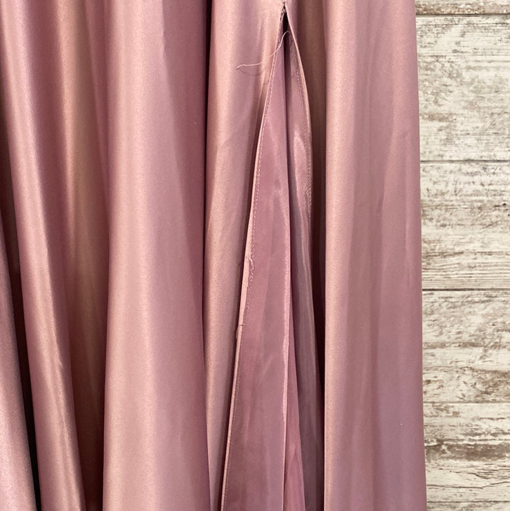 DUSTY ROSE A LINE GOWN