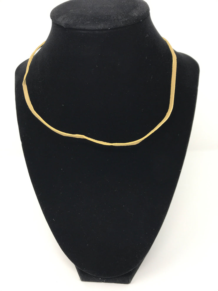 TAN MATERIAL NECKLACE CHAIN