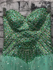 GREEN PRINCESS GOWN