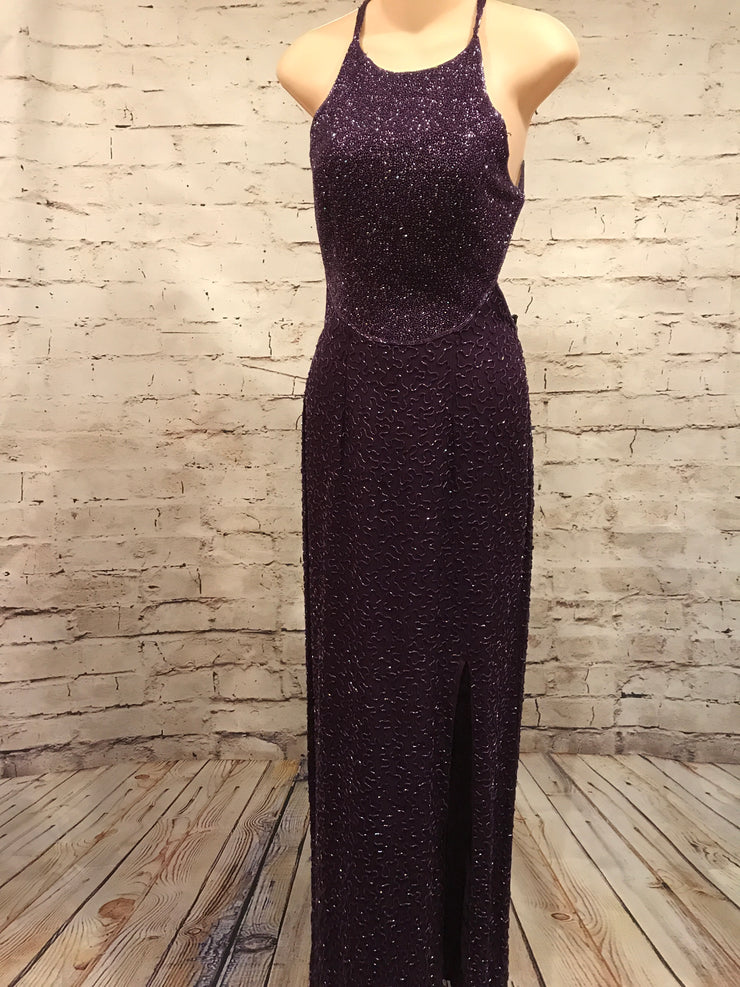PURPLE EVENING GOWN