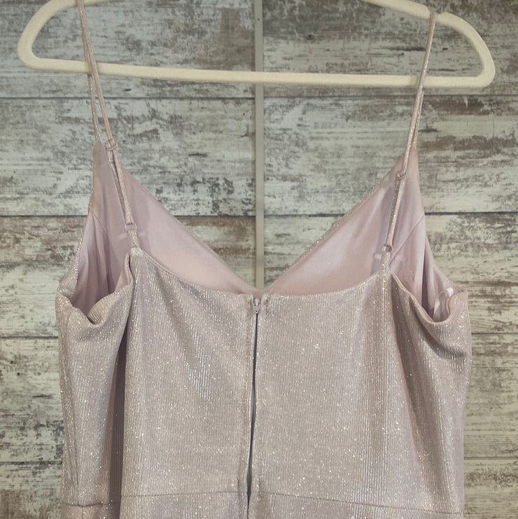 PINK SPARKLY LONG DRESS