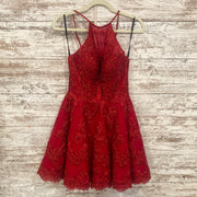RED SPARKLY SHORT DRESS
