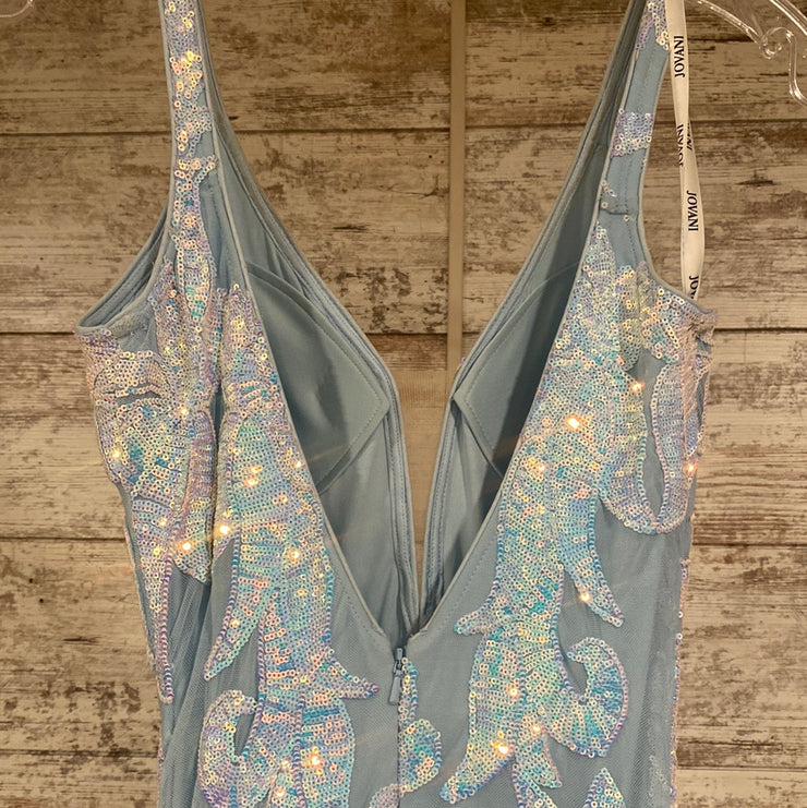 BLUE/PINK SPARKLY LONG DRESS